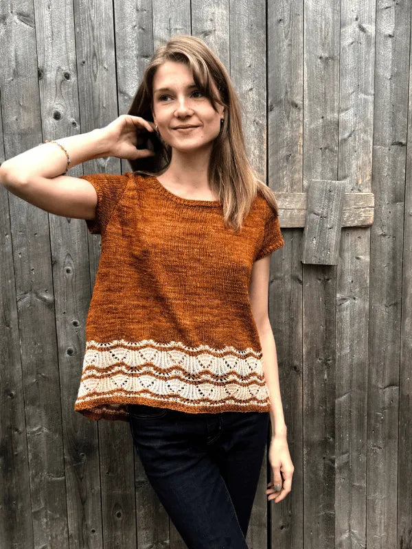 Keja tee Knitting pattern