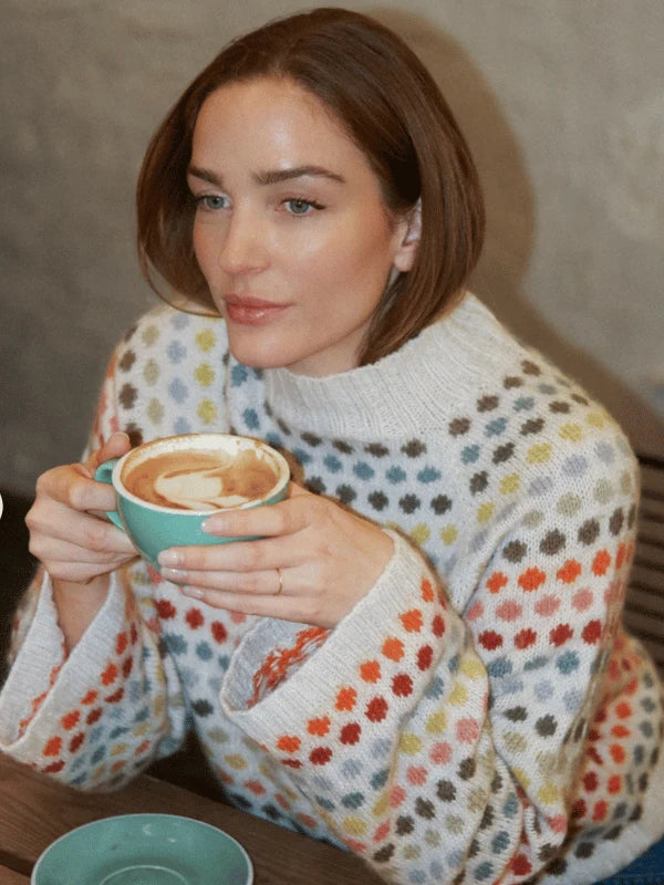 Knitting for olive, DOT SWEATER - Adult PDF