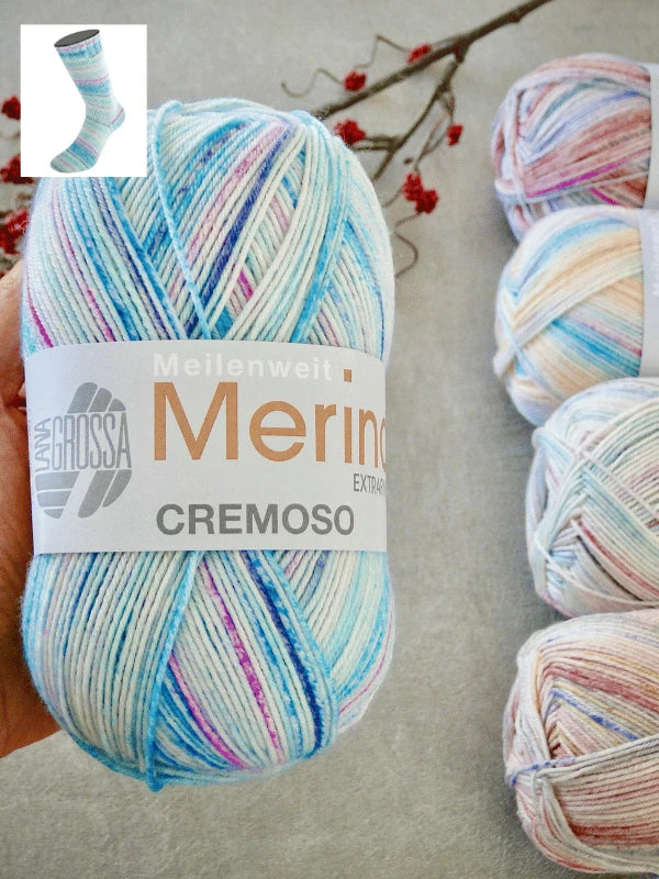 Lana Grossa Meilenweit 100 Merino Extrafine Cremoso
