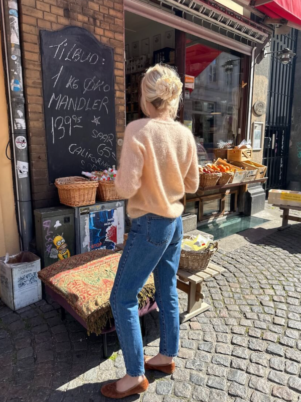 PetiteKnit -Cumulus Blouse o-neck knitting pattern