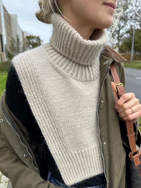 PetiteKnit Terrazo neck knitting pattern