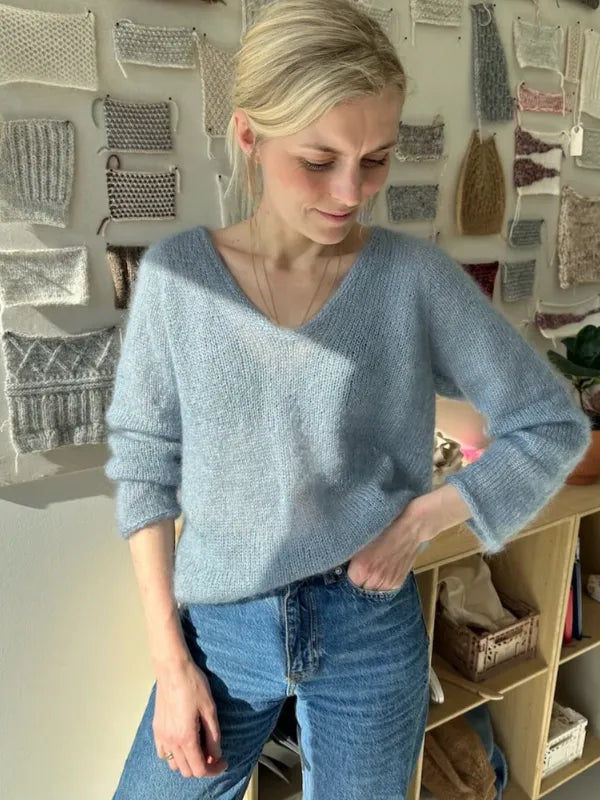 Cumulus Blouse neuleohje + Isager Silk Mohair