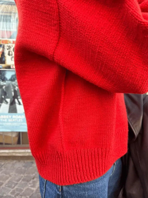 Petiteknit Scarlet sweater knitting pattern (Finnish)