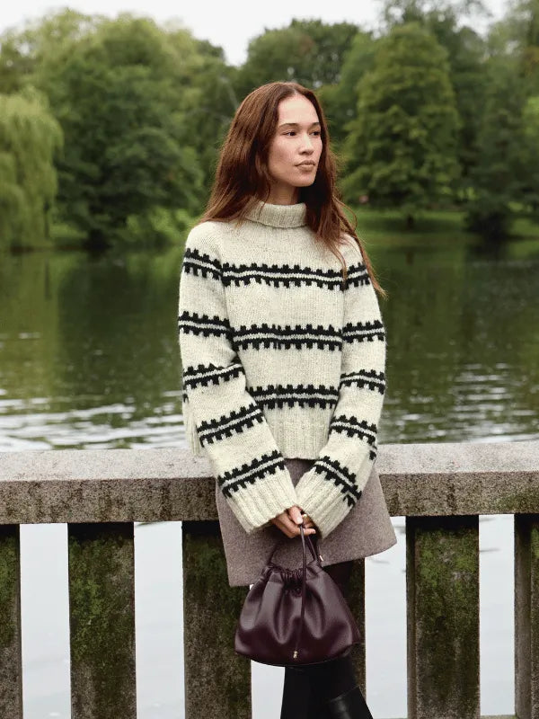Sandnes garn The Ridge Sweater knitting pattern ENG