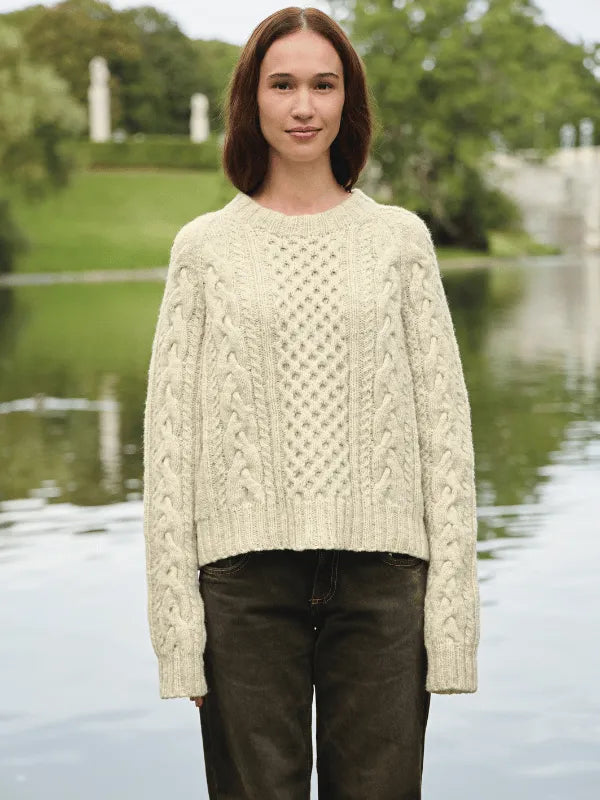 Sandnes Garn Wilbur Cable Sweater knitting pattern ENG