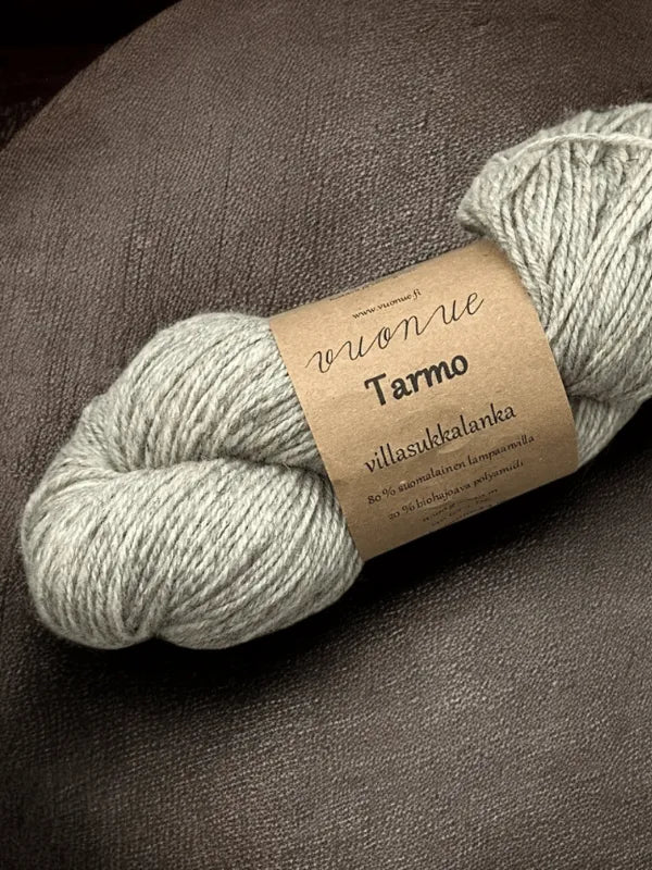 Kotimainen sukkalanka Vuonue Tarmo vaaleanharmaa