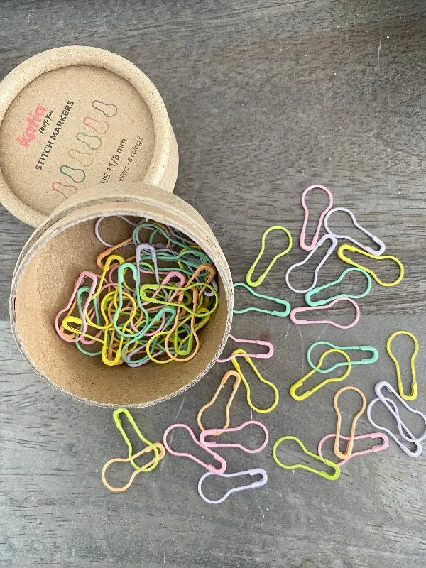 katia avattavat eriväriset silmukkamerkit neulontaan