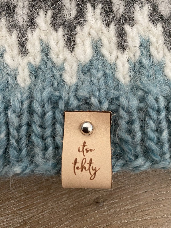 Leather badge, self-made