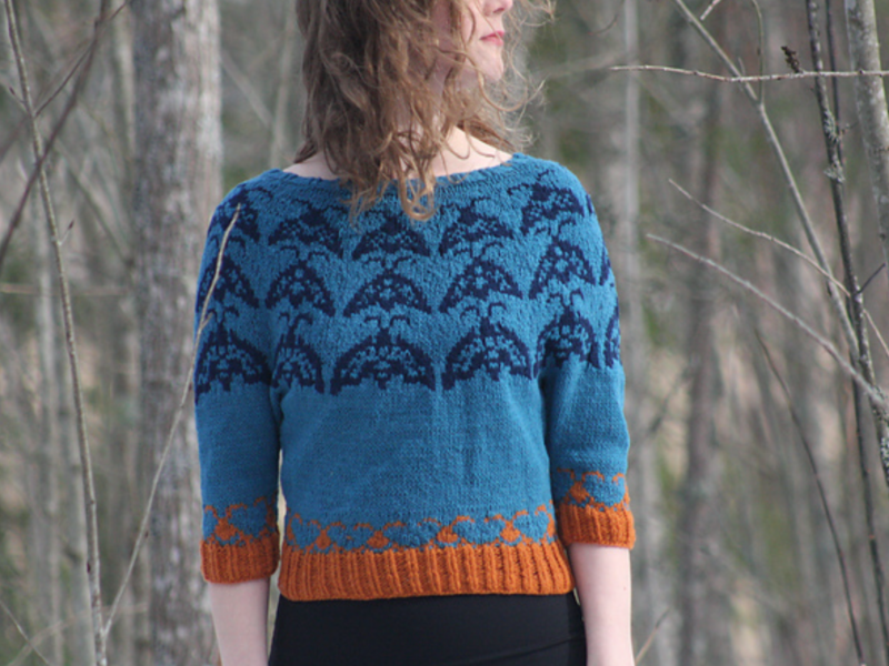 Butterfly time-knitting pattern, print