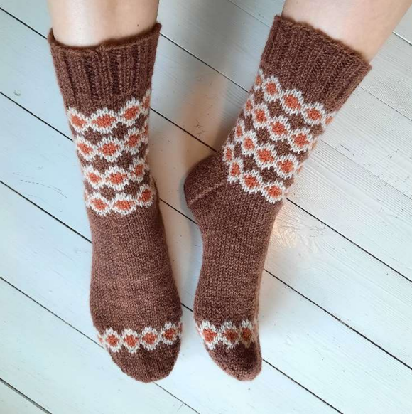 Halo sukkaohje ja Woolwomen Luonnotar lanka