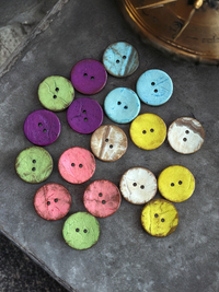 Coconut button colorful 22m