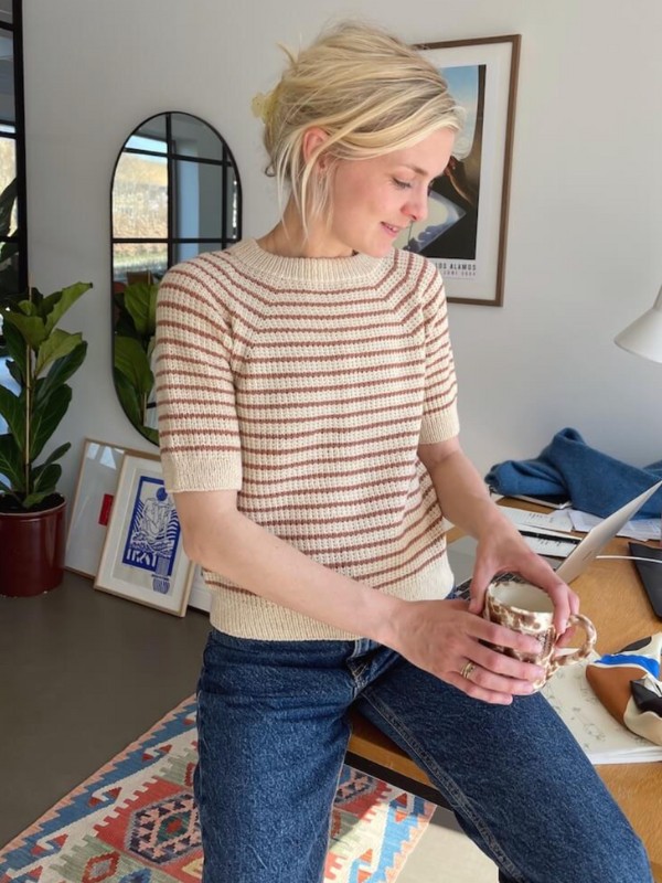 PetiteKnit -Friday tee knitting pattern