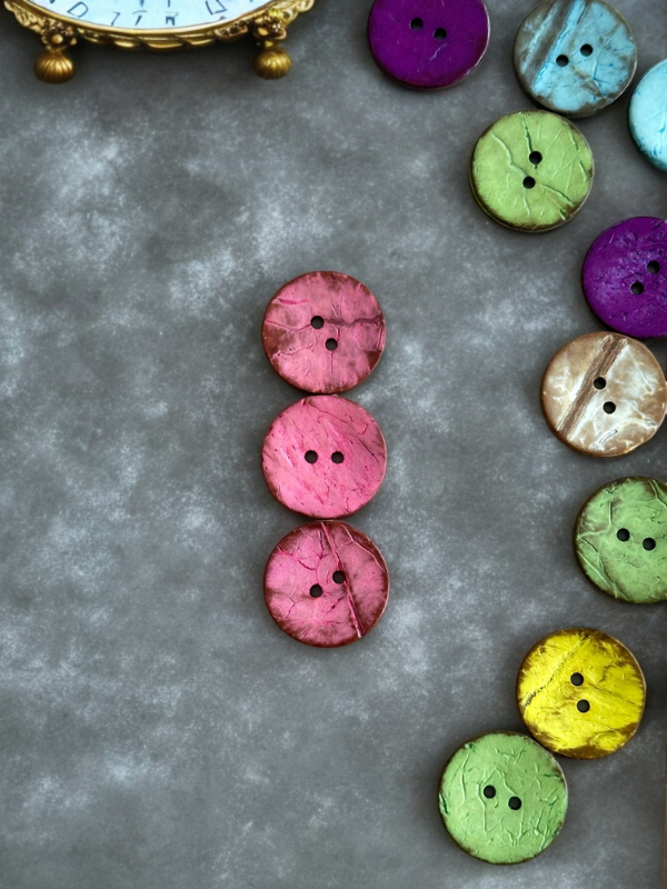 Coconut button colorful 22m