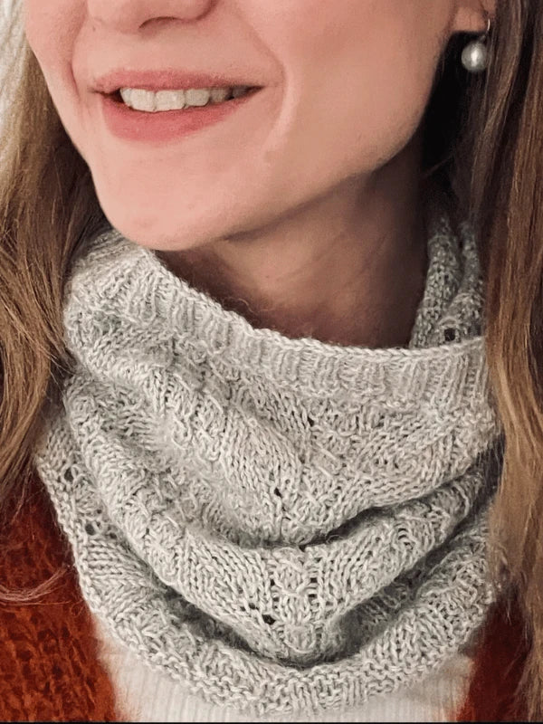 Aunela tuubihuivi neuleohje - lämmin kauluri WoolWomen AlpaLux-langasta