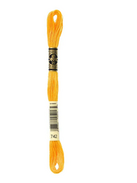 DMC moulin thread, shades 372-743