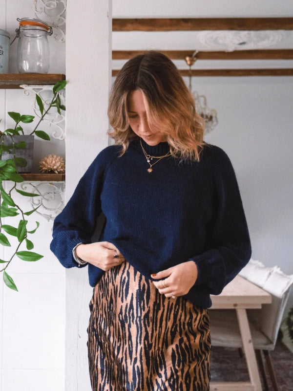 Cinema paita neuleohje - ylisuuri raglanpaita 