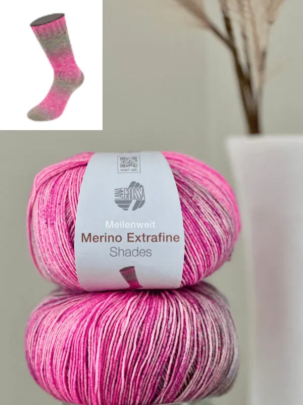 Lana Grossa Meilenweit 100 Merino extrafine Shades