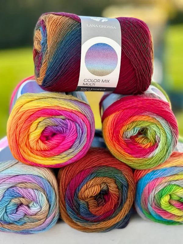 Lana Grossa Meilenweit 100 Color Mix Multi