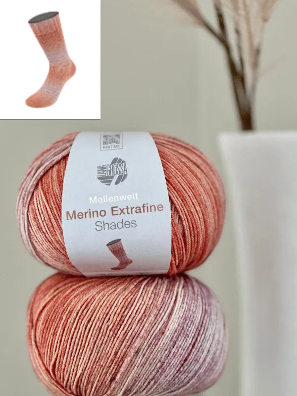 Lana Grossa Meilenweit 100 Merino extrafine Shades