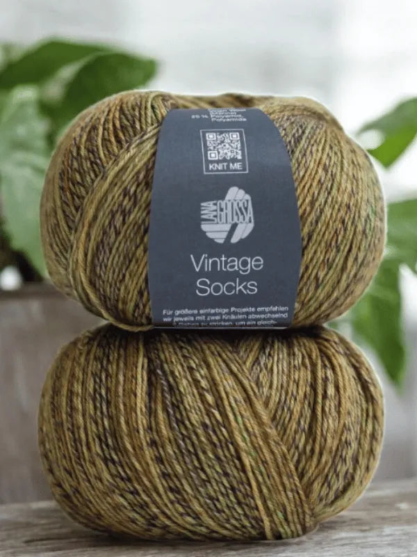 Lauri Finger's sock pattern +Lana Grossa Vintage socks