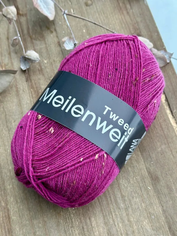 Lauri Finger's sock pattern + Lana Grossa Meilenweit tweed