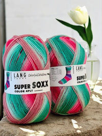 Lang Super soxx 4ply -Colorful cities soxx