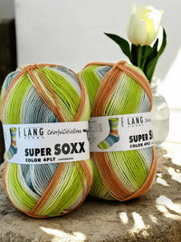 Lang Super soxx 4ply -Colorful cities soxx