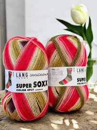 Lang Super soxx 4ply -Colorful cities soxx