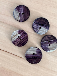 Hand-painted recycled buttons 25mm