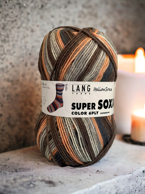 Lang yarns Super soxx 6ply Color