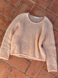 PetiteKnit -Cumulus Blouse o-neck knitting pattern