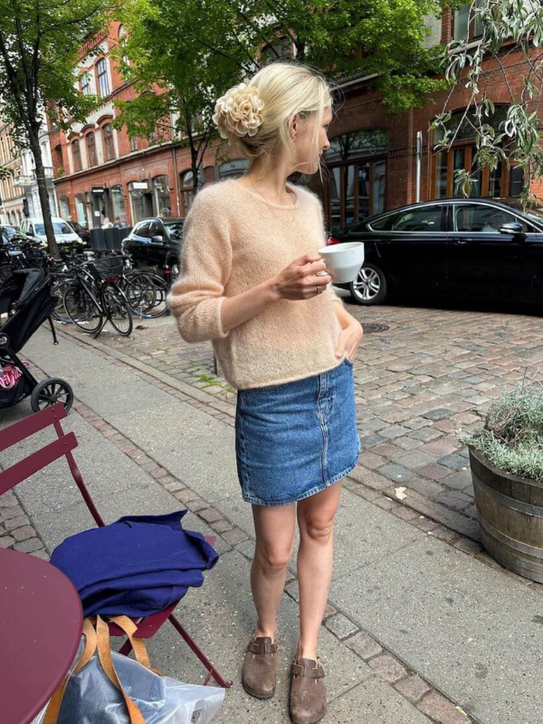 PetiteKnit -Cumulus Blouse o-neck knitting pattern