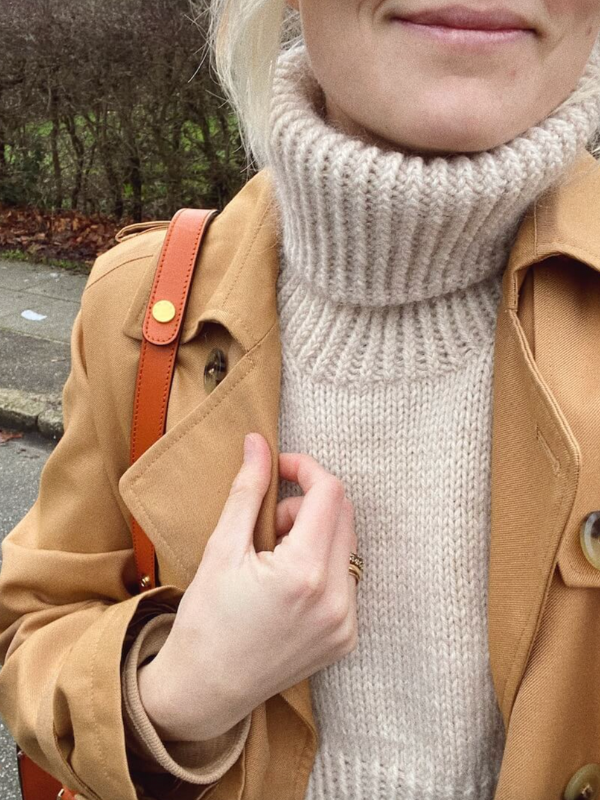 PetiteKnit Terrazo neck knitting pattern