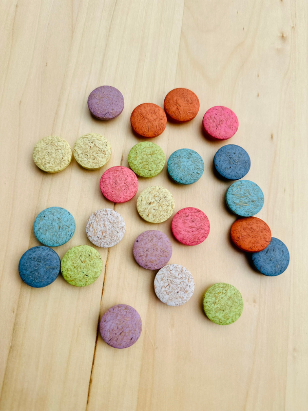 Recycle button coconut 20mm