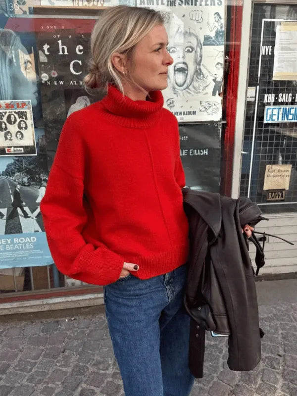 Petiteknit Scarlet sweater knitting pattern (Finnish)