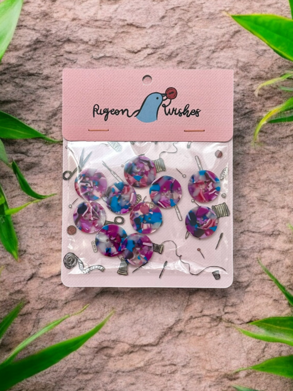 Pigeon Wishes Lucid button set 20 mm