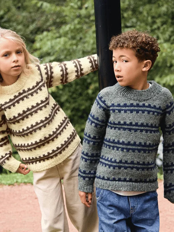 Sandnes Garn Ridge Sweater Junior knitting pattern Eng