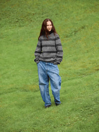 Sandnes garn The Ridge Sweater knitting pattern Men ENG