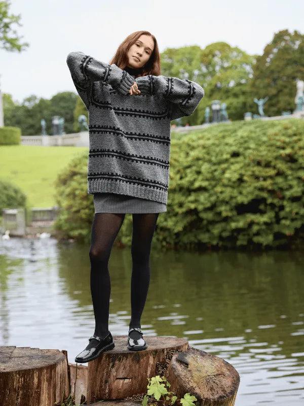 Sandnes garn The Ridge Sweater knitting pattern Men ENG