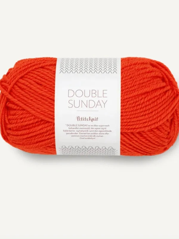 PetiteKnit Scarlet cardigan neuleohje eng + Sandnes Garn Double sunday