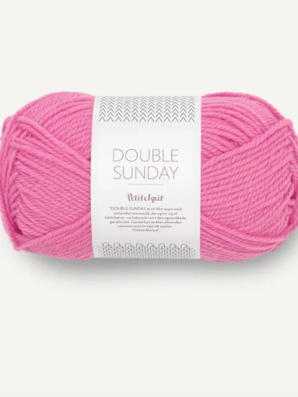 PetiteKnit Scarlet cardigan neuleohje eng + Sandnes Garn Double sunday