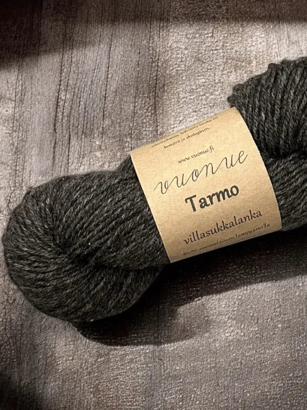 Kotimainen sukkalanka Vuonue Tarmo  tummanharmaa