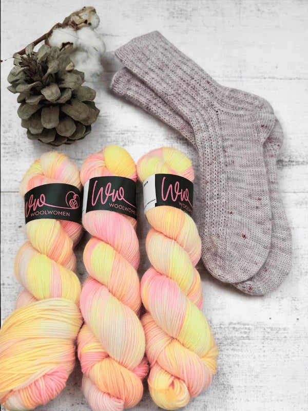 Hipsis sukkaohje + WoolWomen alpaca sock