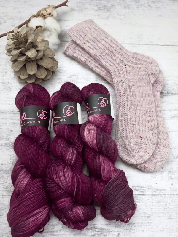 Hipsis sukkaohje + WoolWomen alpaca sock