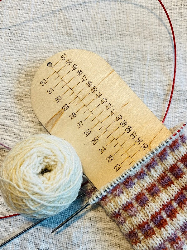WoolWomen Stocking Gauge