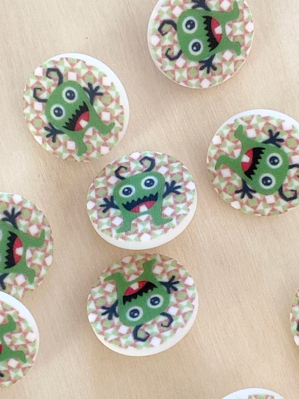 15mm Monster button