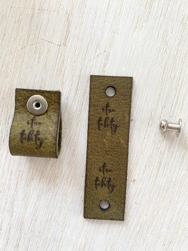 Leather badge, self-made