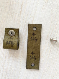 Leather badge, self-made