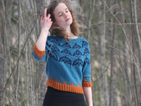 Butterfly time-knitting pattern, print