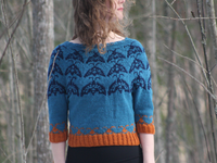 Butterfly time-knitting pattern, print